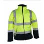 high visibility contrast softshell jacket